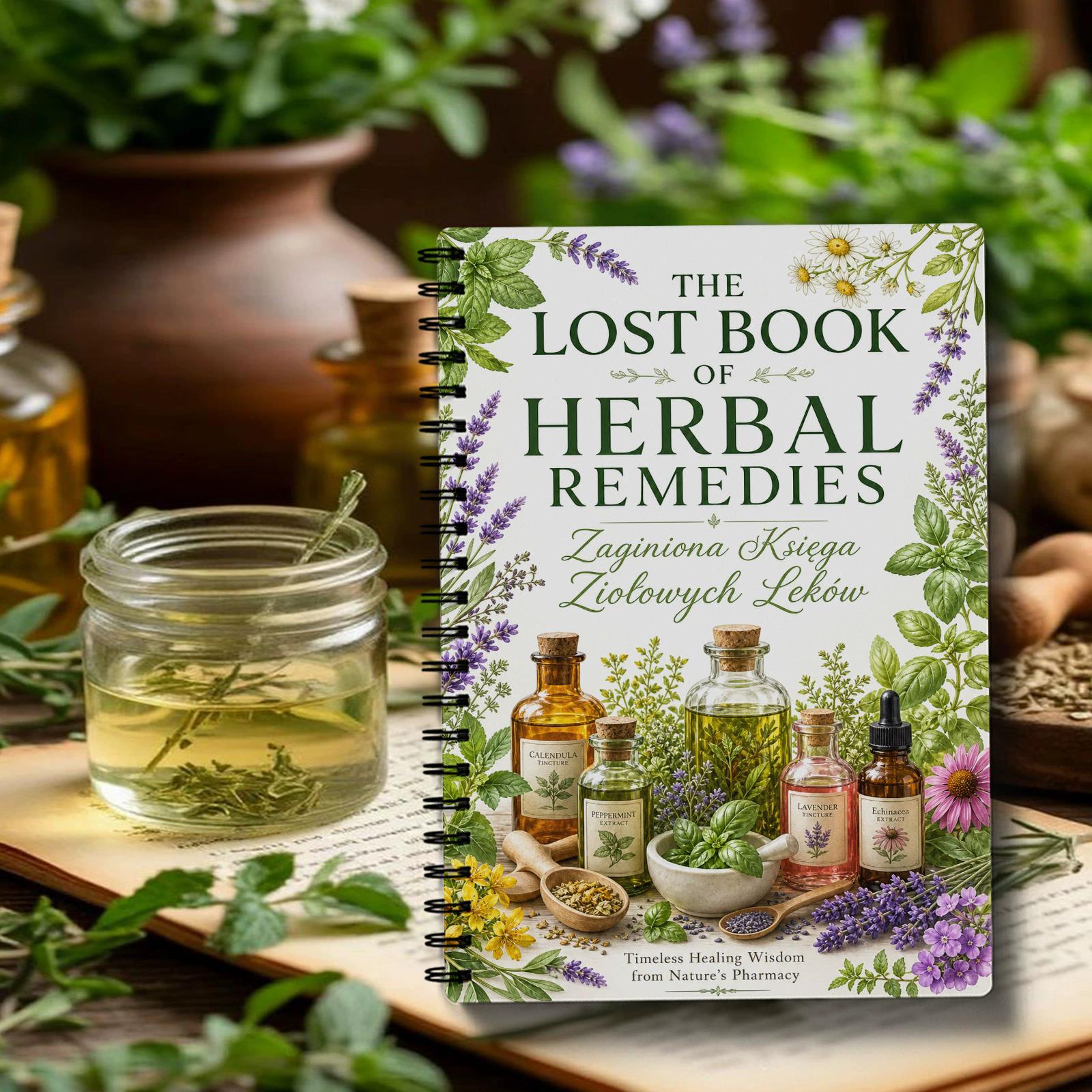 Herbal And Wellness - Cuaderno Espiral de Remedios Herbales, Edición