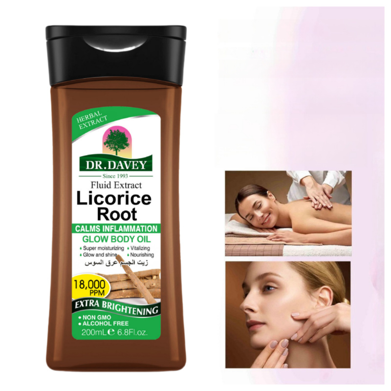 Licorice Root Sticks - Aceite corporal de regaliz de 200ml,