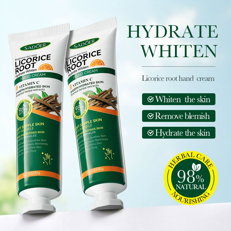 Crema de manos blanqueadora rá - Licorice Root Sticks reseña y precio